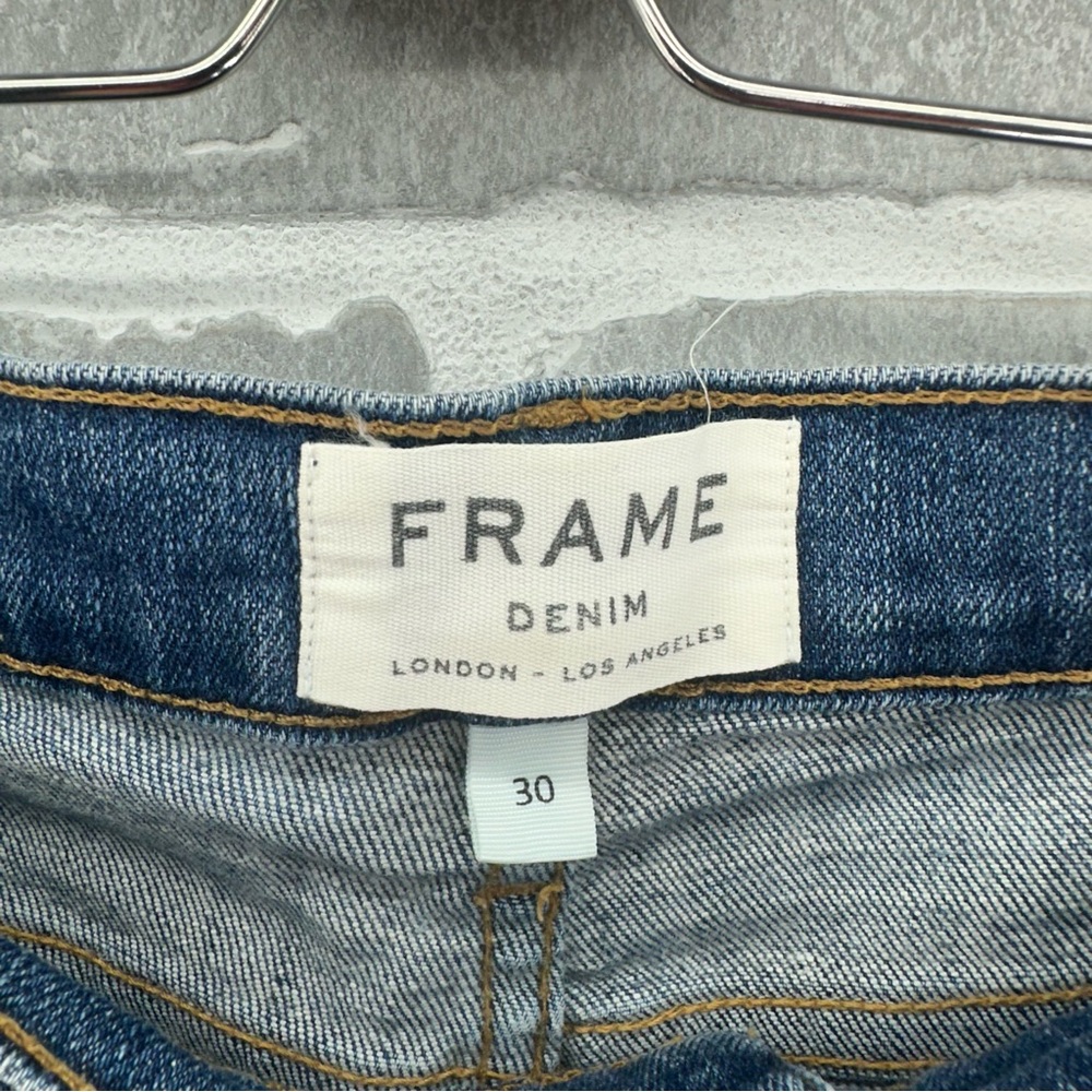 Frame Medium Wash Le‎ Cutoff Jean Shorts Size 30 - Picture 4 of 8